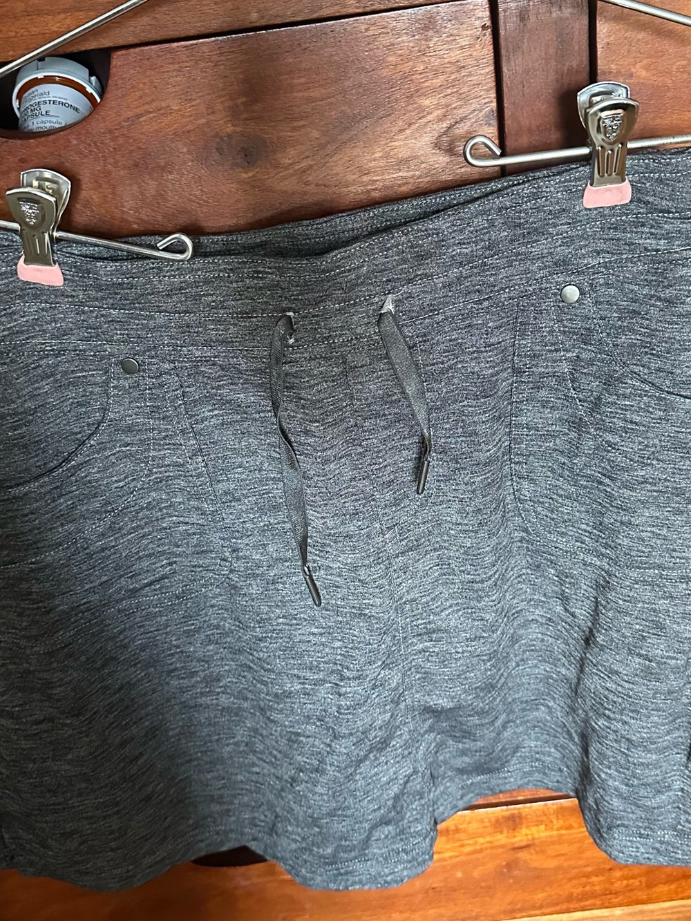 Kuhl Heathered Charcoal Knit Skort